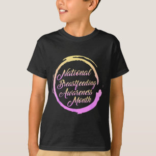 Camiseta Mês Nacional de Conscientização sobre Amamentação 