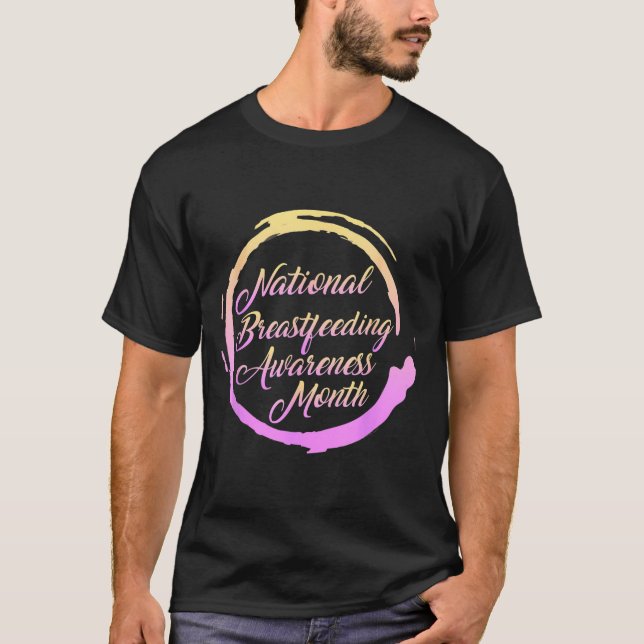 Camiseta Mês Nacional de Conscientização sobre Amamentação  (Frente)