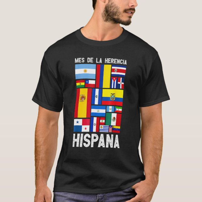 Camiseta Mes Nacional De La Herencia Hispana Hispanic Herit (Frente)