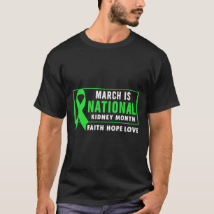 Camiseta Mês Nacional de Sensibilização para a Doença Renal