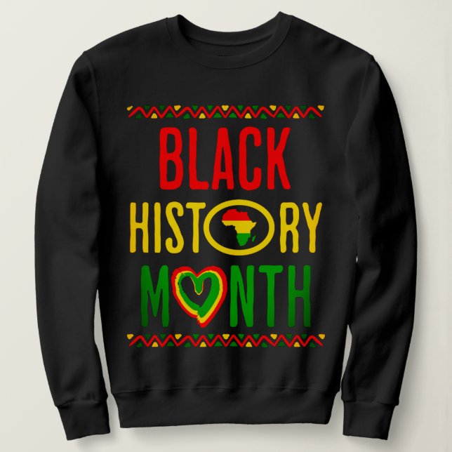 Camiseta Mês Negro, Juneteenth, Mês da História Negra (Frente do Design)