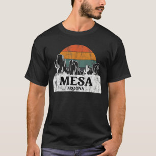 Camiseta Mesa AZ Arizona Vintage sunset cactus Mountain des