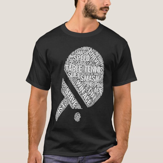 Camiseta Mesa Ball Ping Pong Clothes Men (Tênis) (Frente)