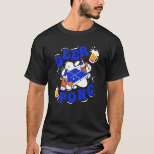 Camiseta Mesa de Beer Pong Jogo de Festa Jogo de Bebida Bee