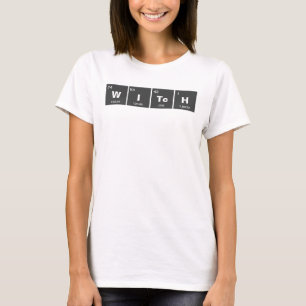 Camiseta Mesa de elementos periódica química: Bruxa