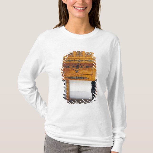 Camiseta Mesa de escrita dianteira do cilindro (Frente)