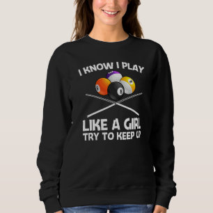 Camiseta Mesa de Sinuca Legal Para Meninas Criança 8 Bola d