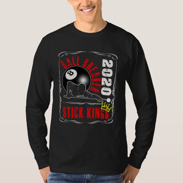 Camiseta Mesa de Sinuca  Rei do Taco Jogador de Chá   1 (Frente)