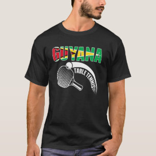Camiseta Mesa de Tênis da Guiana Suporta Ping Pong T da Gui