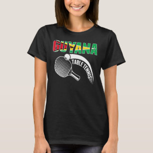 Camiseta Mesa de Tênis da Guiana Suporta Ping Pong T da Gui