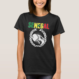 Camiseta Mesa de Tênis do Senegal   Adepto do Ping Pong Sen