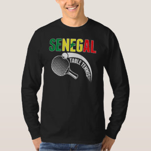 Camiseta Mesa de Tênis do Senegal   Adepto do Ping Pong Sen