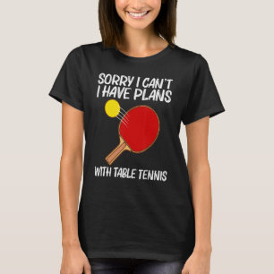 Camiseta Mesa de Tênis Legal Para Homens Mulheres Esporte P