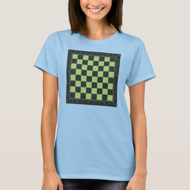 Camiseta Mesa de Xadrez Amarela e Preta (Frente)