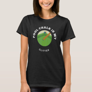 Camiseta Mesa do Billard do giz piscina