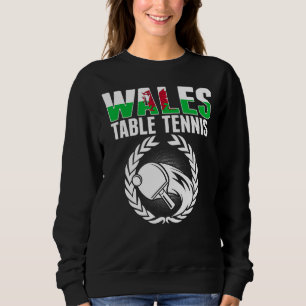 Camiseta Mesa do País de Gales Equipe de Ping Pong Galês co