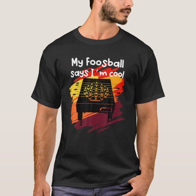 Camiseta Mesa Engraçado Foosball (Frente)