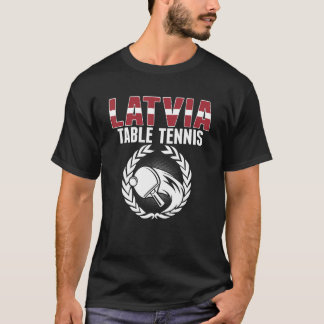 Camiseta Mesa Letônia Tênis Ping Pong Team Suppo