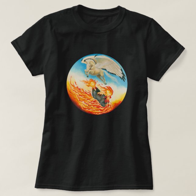 Camiseta Mesa Pegasus e Nightmare Yin Yang (Frente do Design)
