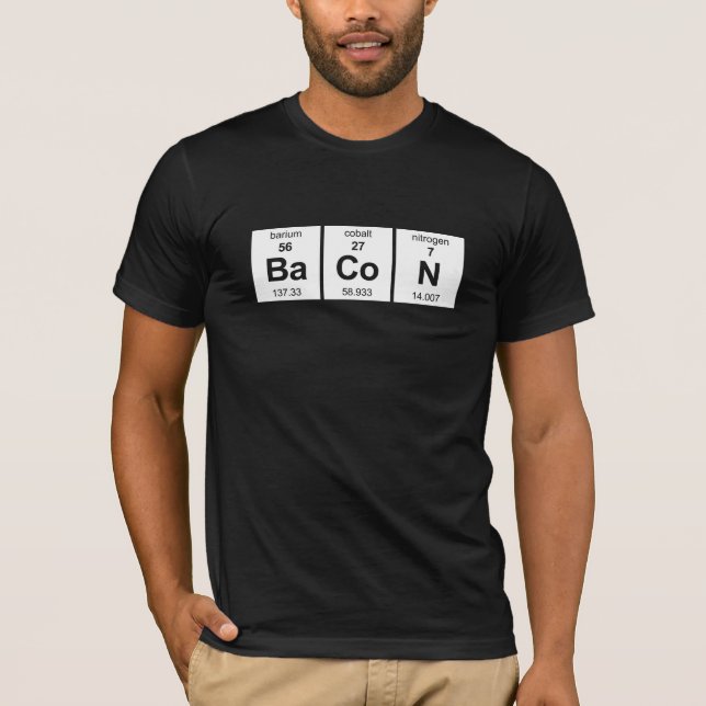 Camiseta Mesa periódica BaCoN (Frente)