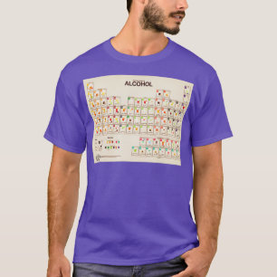 Camiseta Mesa periódica de álcool