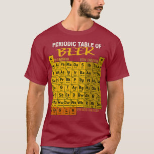 Camiseta Mesa Periódica De Cerveja - Estilo De Cerveja Art