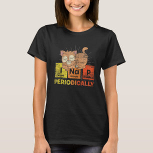 Camiseta Mesa Periódica De Gato-Vaca-Vaca-Vestígio