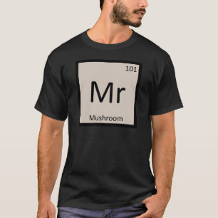 Camiseta Mesa Periódica de Química Vegetal de Mushroom
