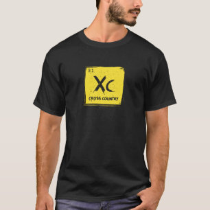 Camiseta Mesa periódica do centímetro cúbico XC Running do