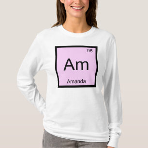 Camiseta Mesa Periódica do Elemento de Química da Amanda 