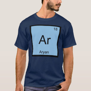 Camiseta Mesa Periódica do Elemento de Química de Nome ar