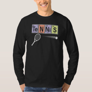 Camiseta Mesa Periódica Do Jogador De Tênis