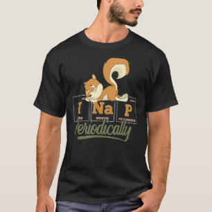 Camiseta Mesa Periódica Dormindo Animal Pajama Funny Nappin