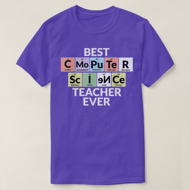 Camiseta Mesa Periódica - Época de Professores da Melhor Ci (Frente do Design)