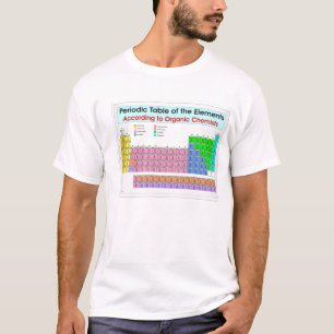 Camiseta Mesa periódica para químicos orgânicos