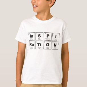 Camiseta Mesa periódica química de elementos: InSPIRTiON