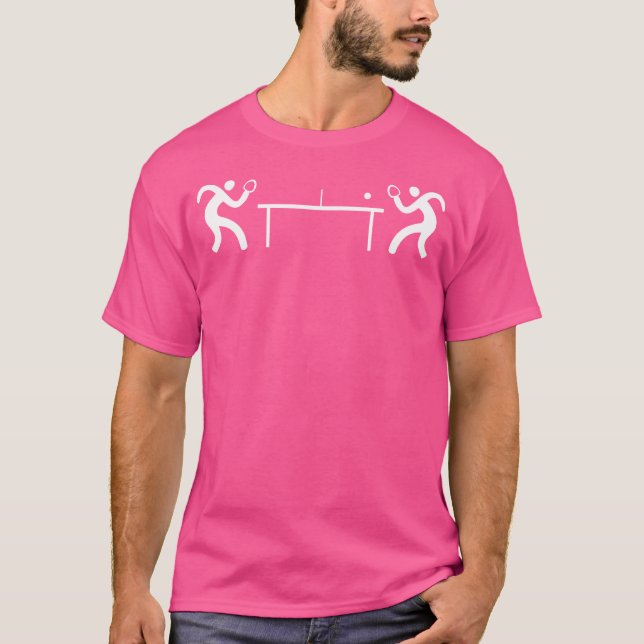 Camiseta Mesa Ping Pong - Tênis Fixa figuras Ping Pong Pla (Frente)