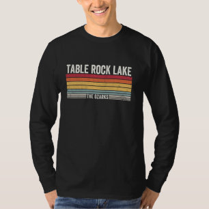 Camiseta Mesa Rock Lake Missouri, Retro Sunset Mesa Rock