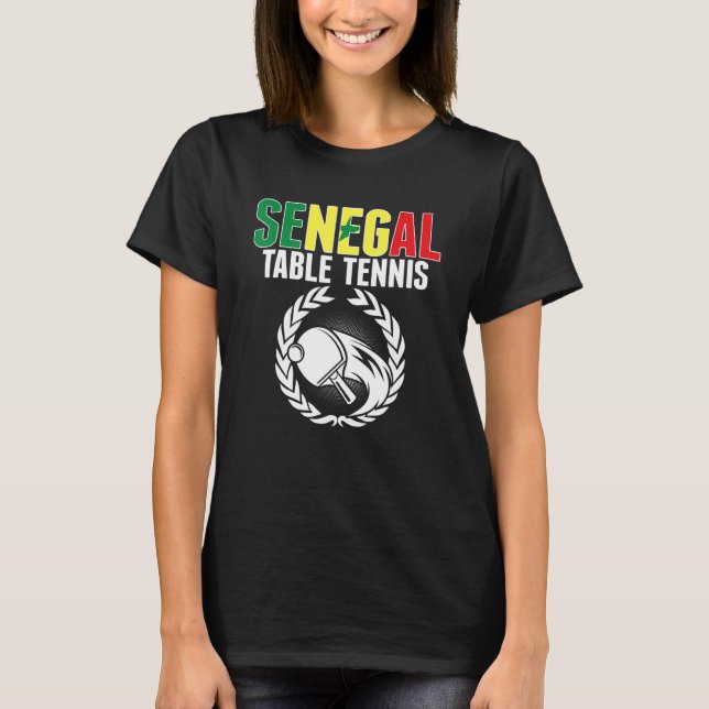 Camiseta Mesa Senegal Tênis Ping Pong Suppor (Frente)