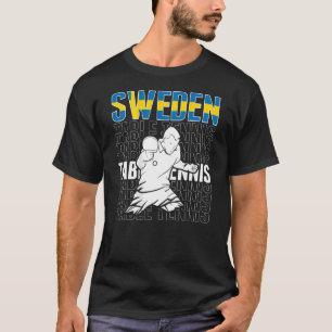 Camiseta Mesa Tênis Sueco Apoie o Ping Pong Sueco Te