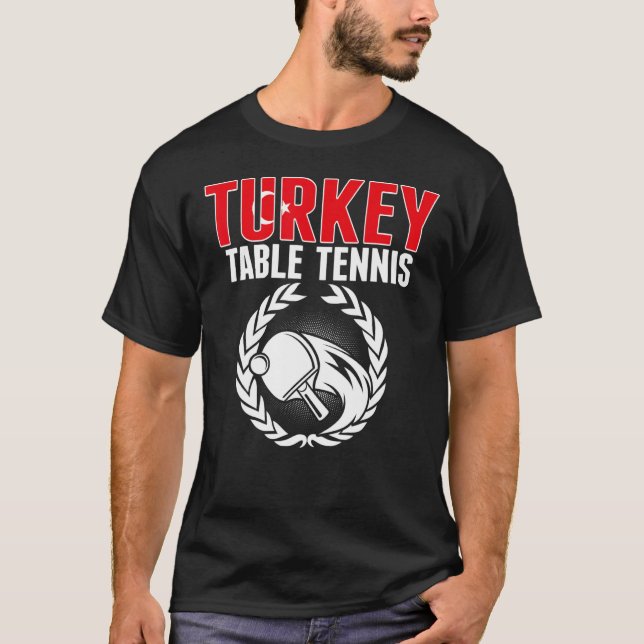 Camiseta Mesa Turca Tênis Ping Pong Team Suppo (Frente)