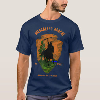 Camiseta MESCALERO APACHE Tribo Índio Nativo Americano