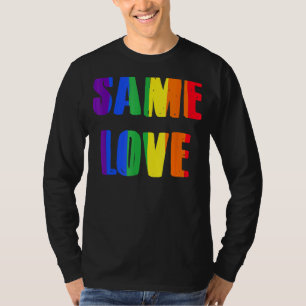 Camiseta Mesma Ama Orgulho gay do Arco-Íris-Arco-Íris-Vísce