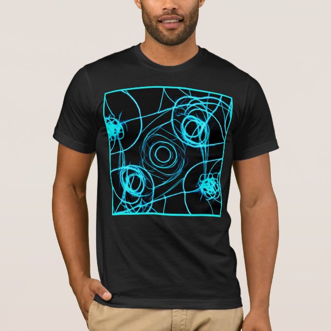 Camiseta Mesmerização da arte dos Padrões Neon (Frente)