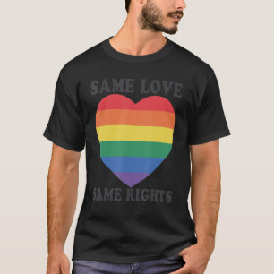 Camiseta Mesmo Amor Mesmo Amor LGBTQ Arco-Íris Gay