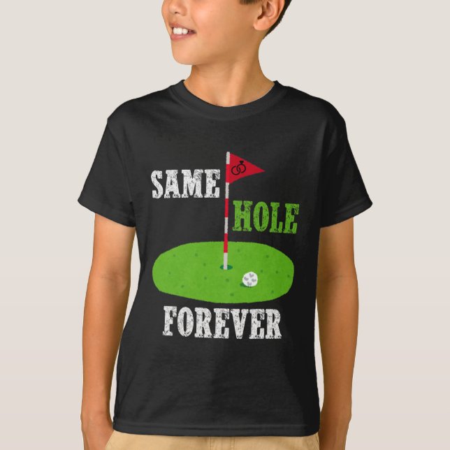 Camiseta Mesmo Buraco Para Sempre Noivo Despedida de Soltei (Frente)