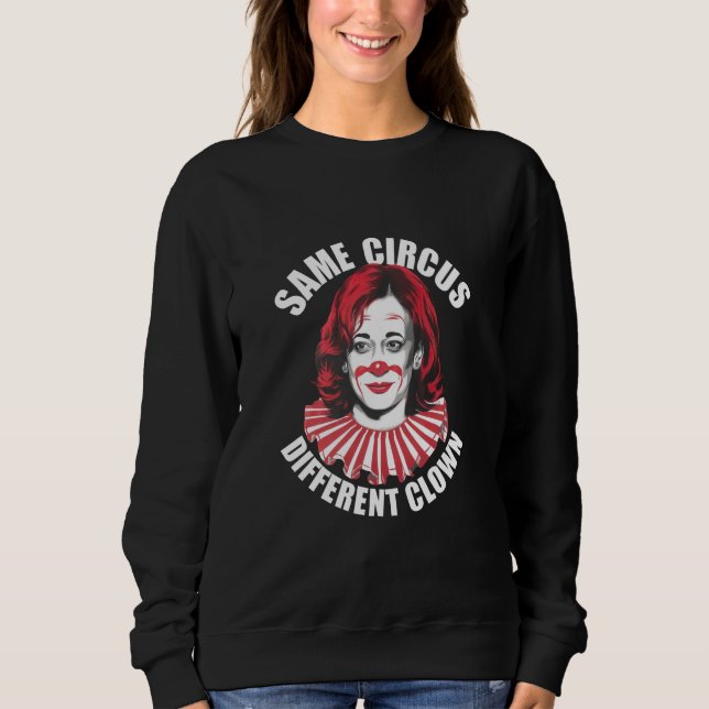 Camiseta Mesmo Circo Diferente Anti Kamala 2024 (Frente)