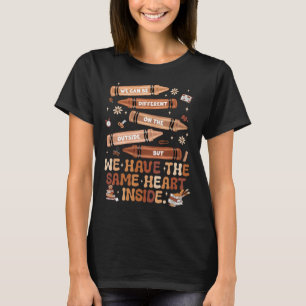 Camiseta Mesmo Coração Mês da História Negra Afro-Americano