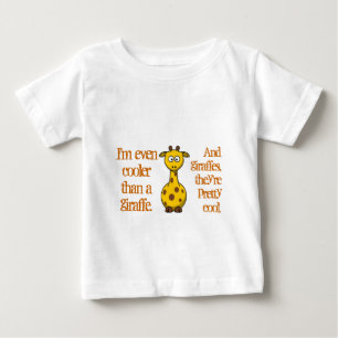 Camiseta Mesmo os bebês são legal; Esfrie como giraffes.