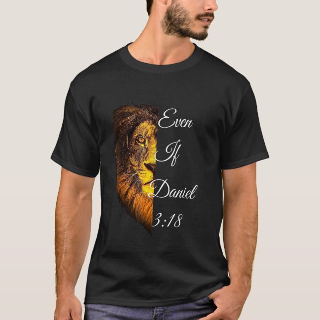 Camiseta Mesmo Que Daniel 318 Bíblia Verse (Frente)